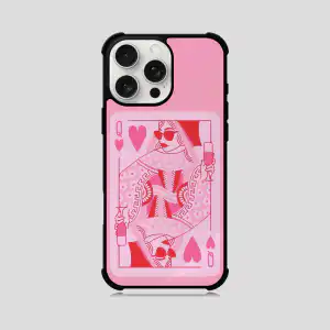 Husa personalizată Pink Queen pentru telefoane iPhone, Samsung, Huawei și Xiaomi - un design unic pentru Valentine's Day