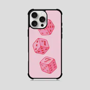 Husa personalizată 777 pentru telefoane iPhone, Samsung, Huawei și Xiaomi - design cu zaruri și inimioare pentru Valentine's Day